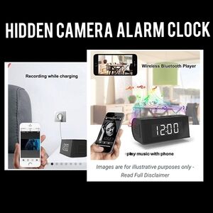 NWB- Hidden Camera Alarm Clock Security Cam (New in Box) (Same day ship)